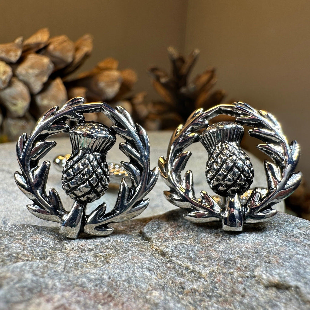 Thistle Wreath Cuff Links