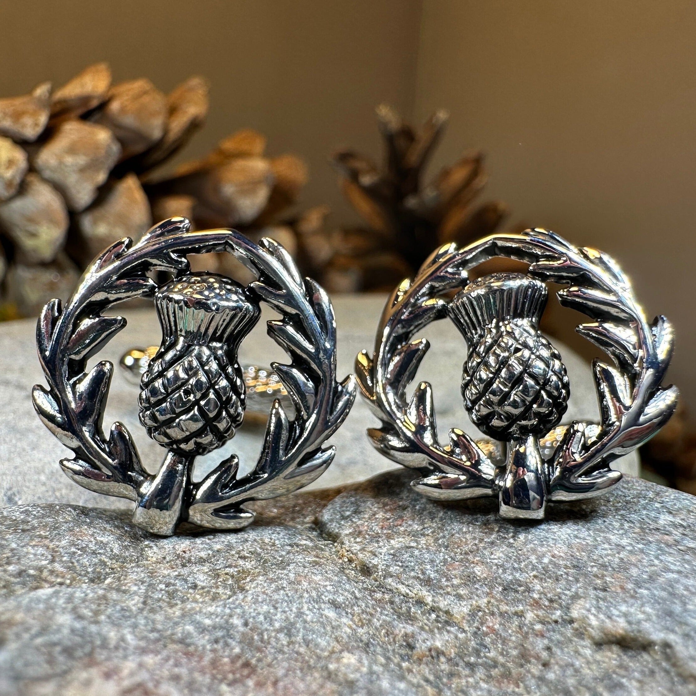 Thistle Wreath Cuff Links