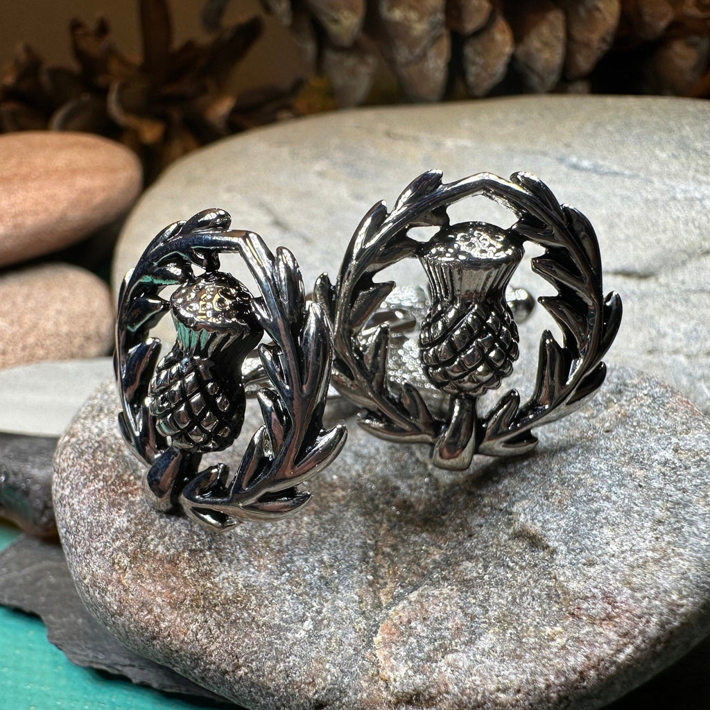 Thistle Wreath Cuff Links