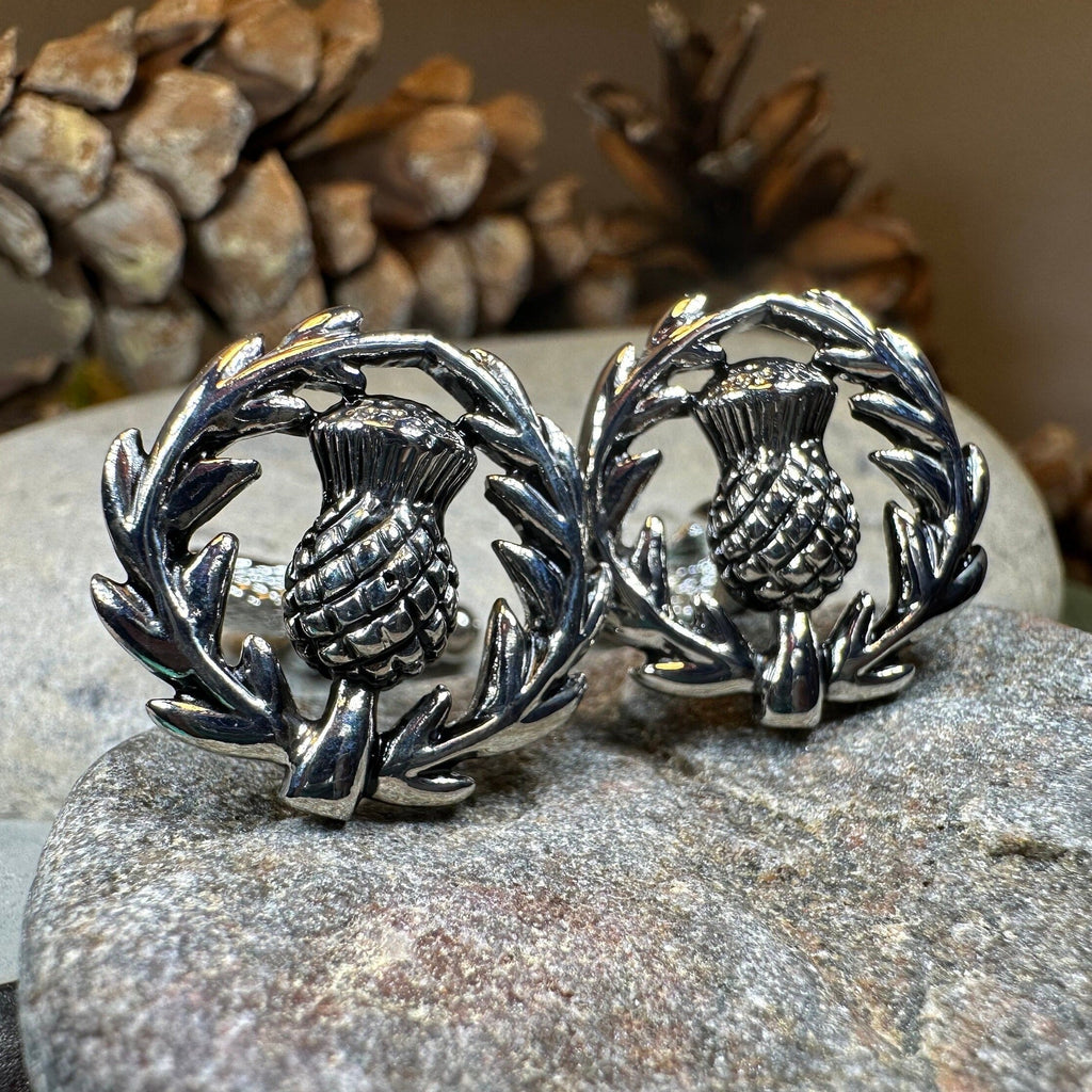 Thistle Wreath Cuff Links