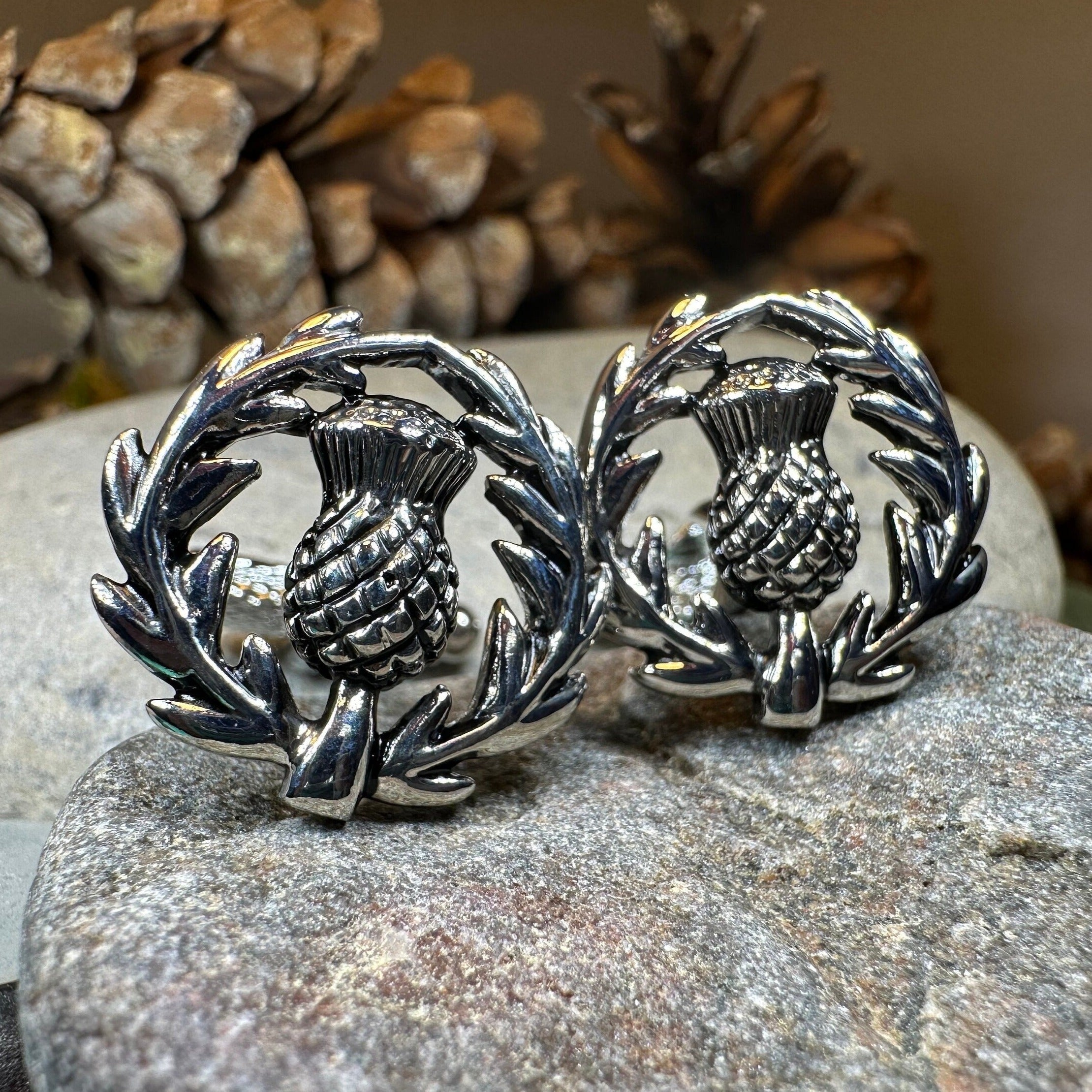 Thistle Wreath Cuff Links
