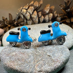 Blue Vespa Cuff Links
