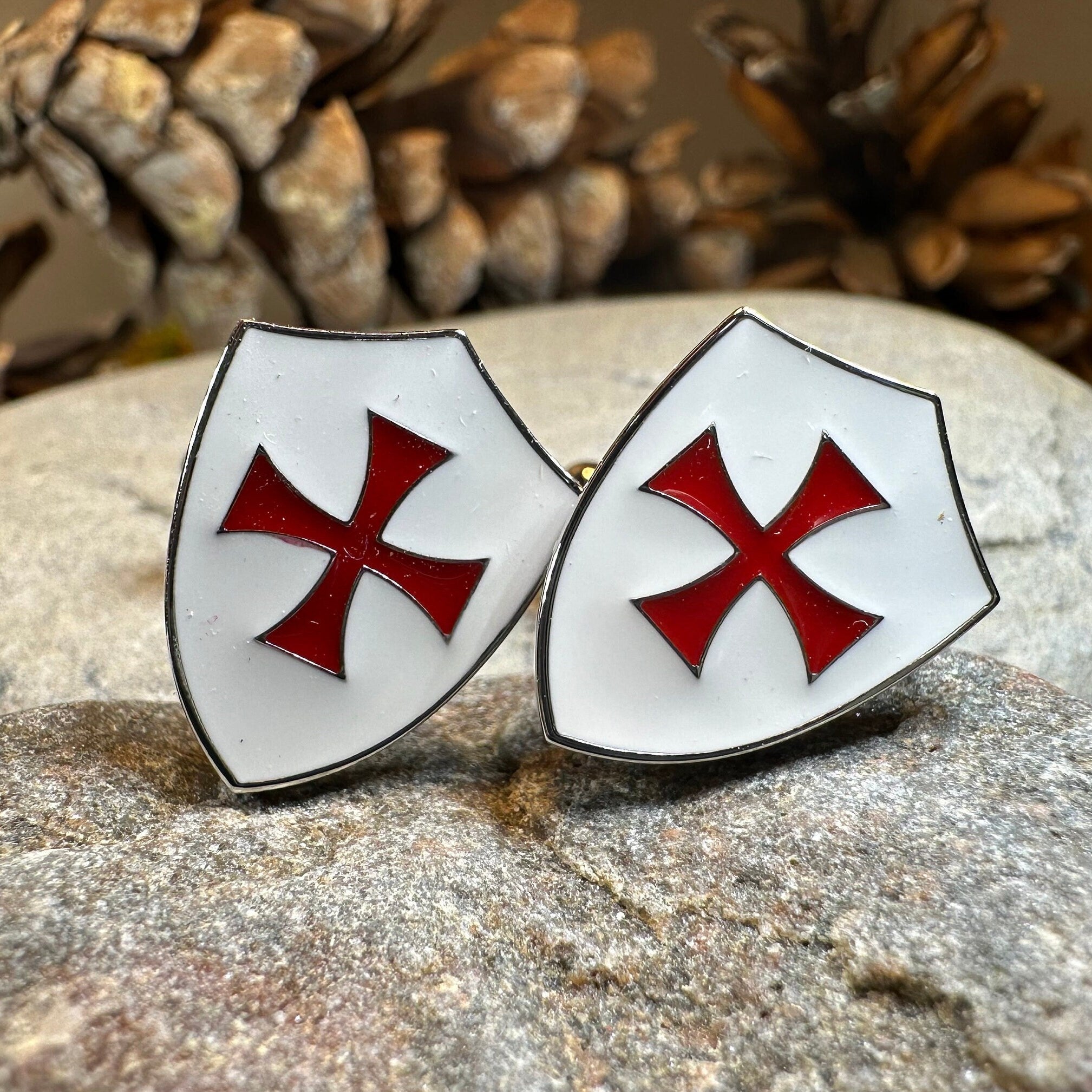 Knight's Templar Cross Cuff Links