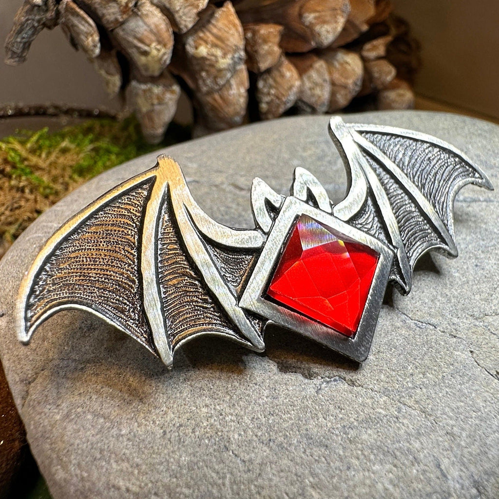 Gothic Bat Brooch