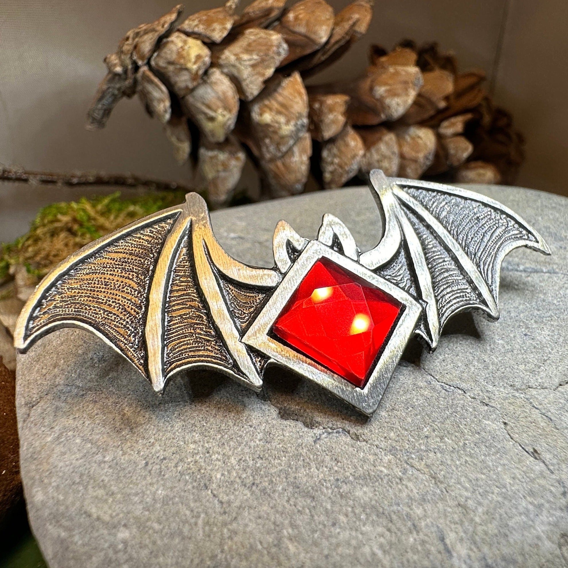 Gothic Bat Brooch