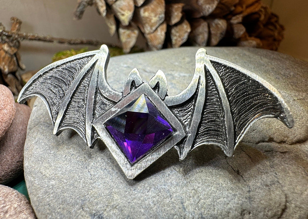 Gothic Bat Brooch