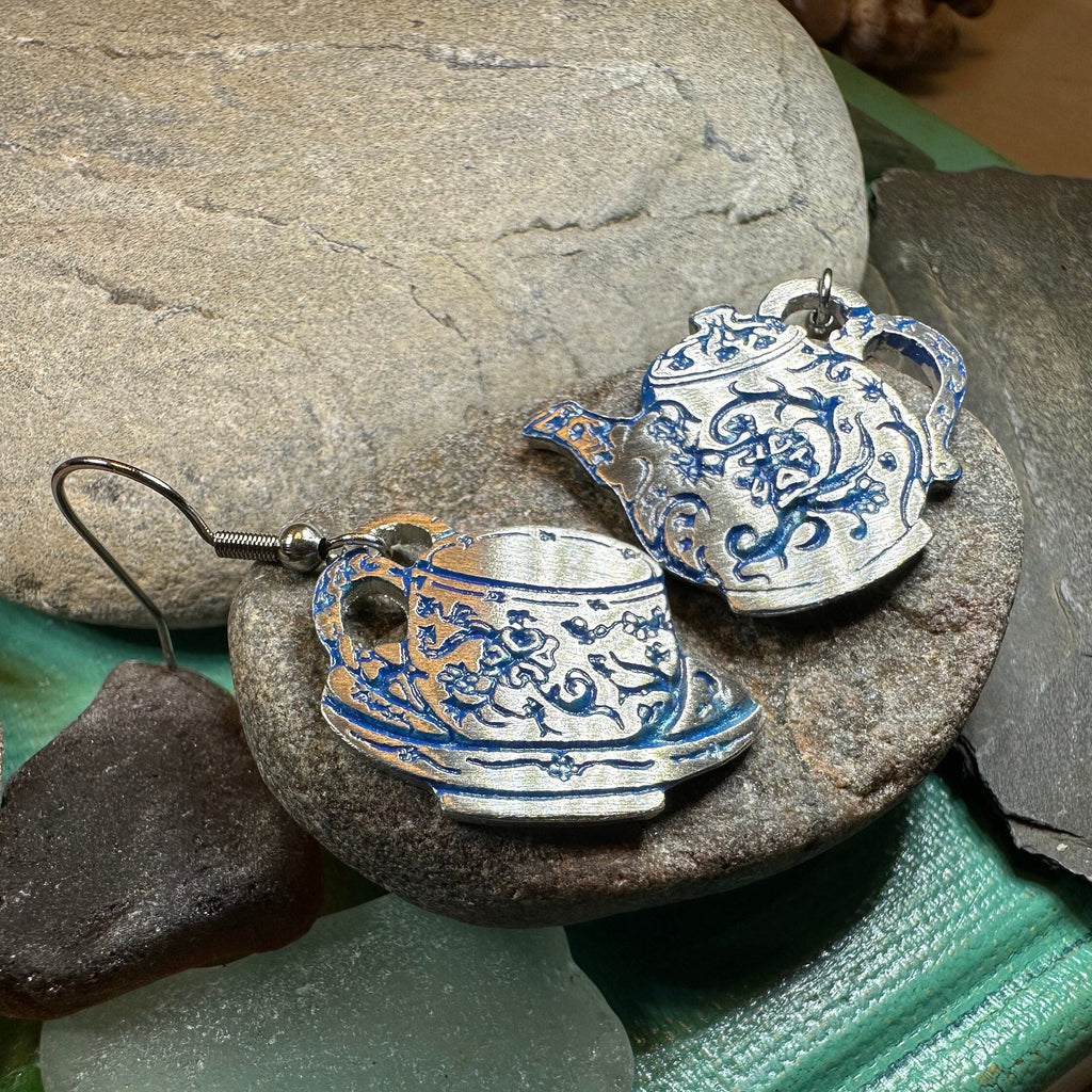 Old Fashioned Teapot & Cup Earrings