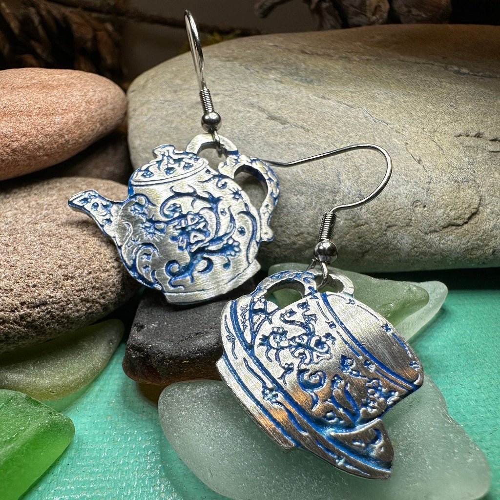 Old Fashioned Teapot & Cup Earrings