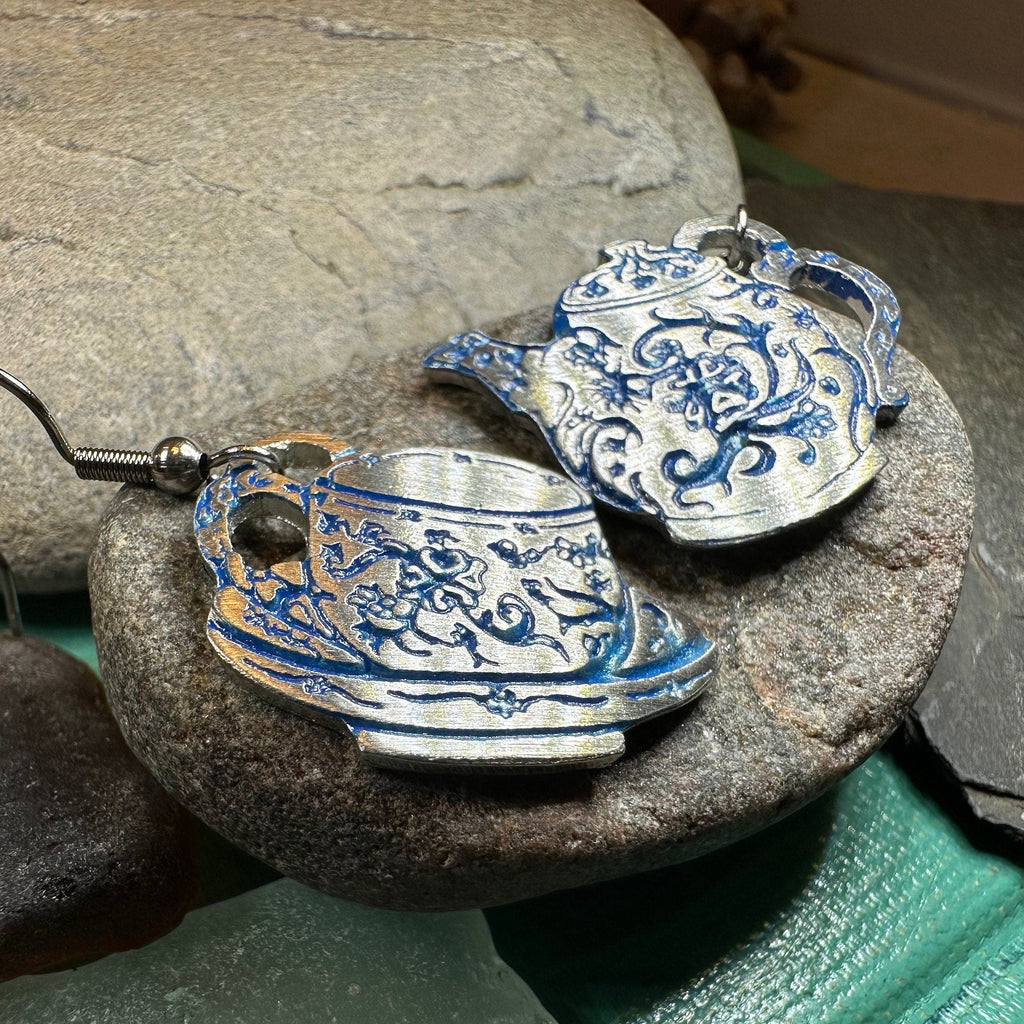 Old Fashioned Teapot & Cup Earrings