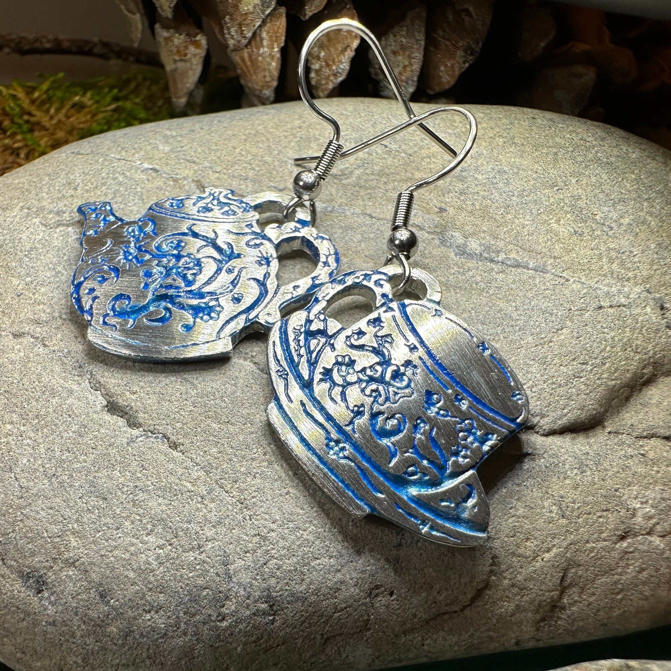 Old Fashioned Teapot & Cup Earrings