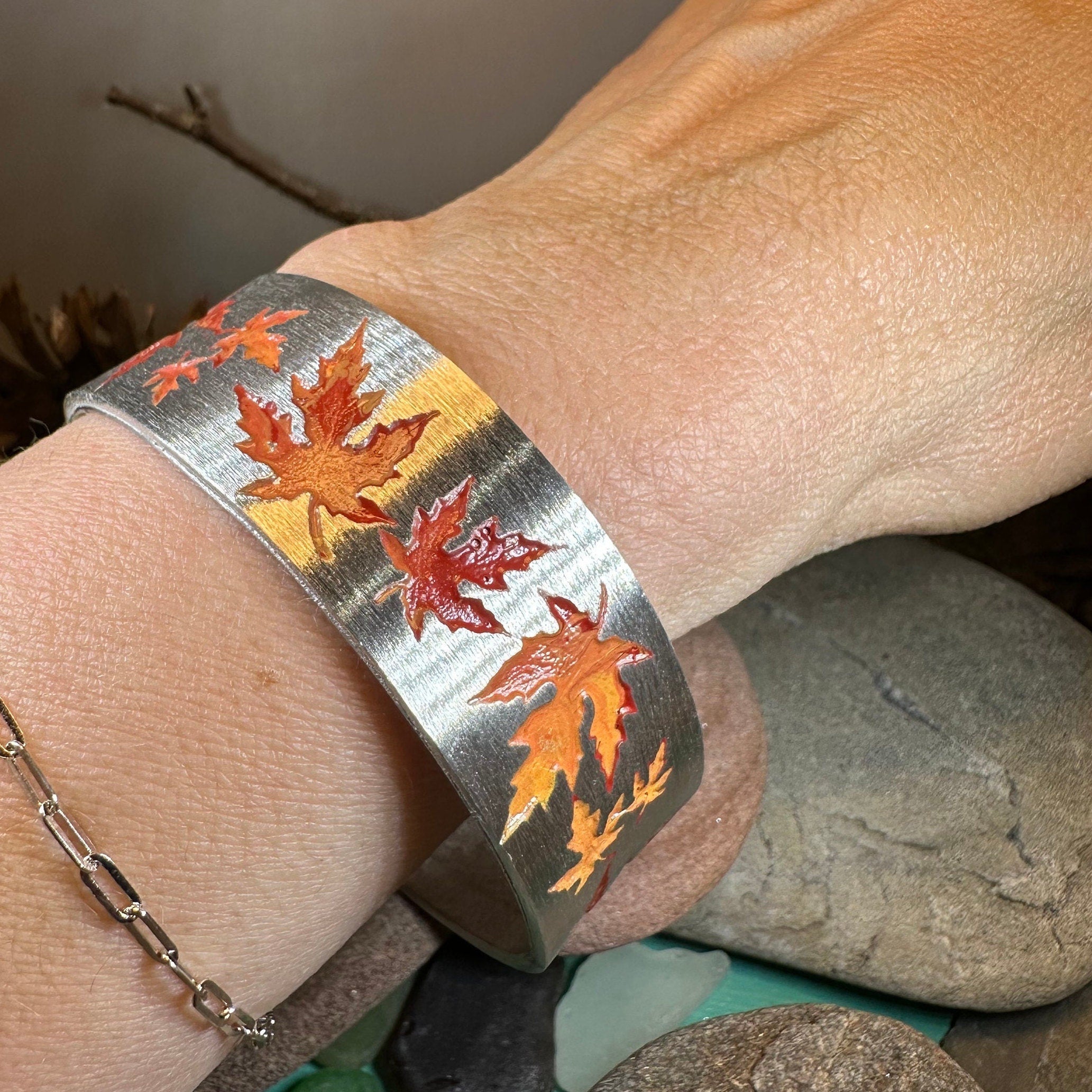 Leaf Peeping Maple Leaves Bracelet