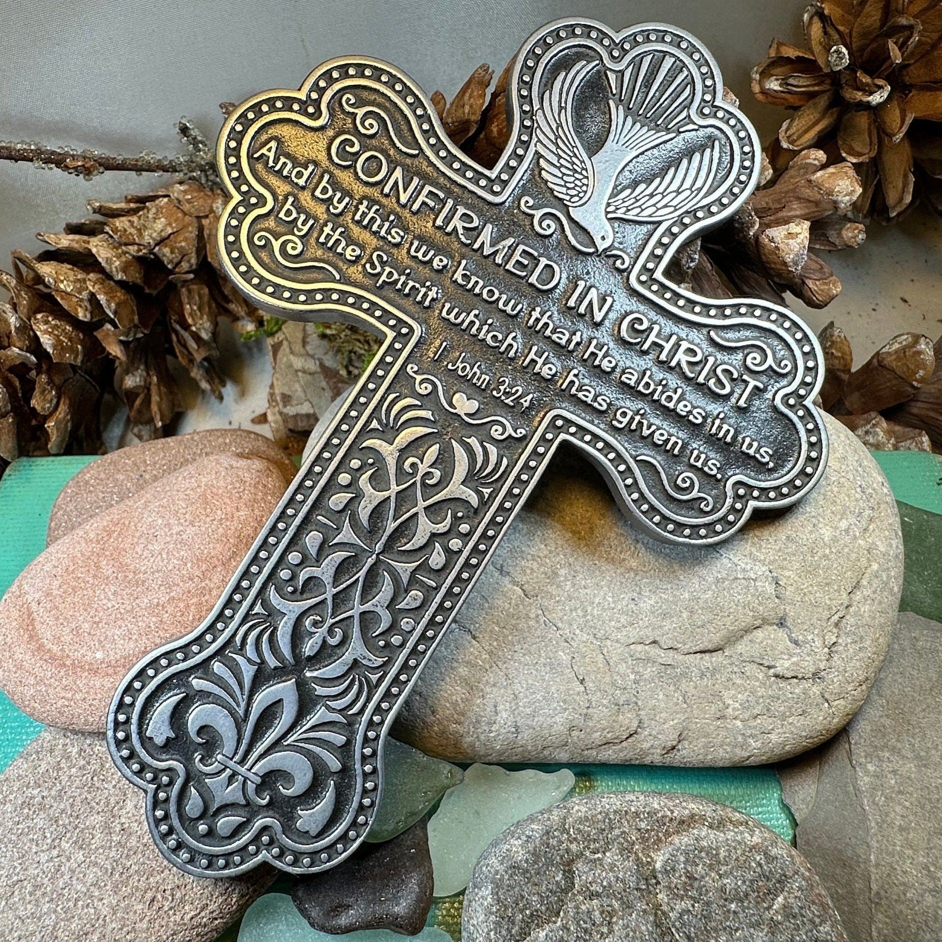Pewter Confirmation Wall Cross