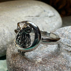 October Moon Owl Ring