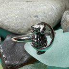 October Moon Owl Ring