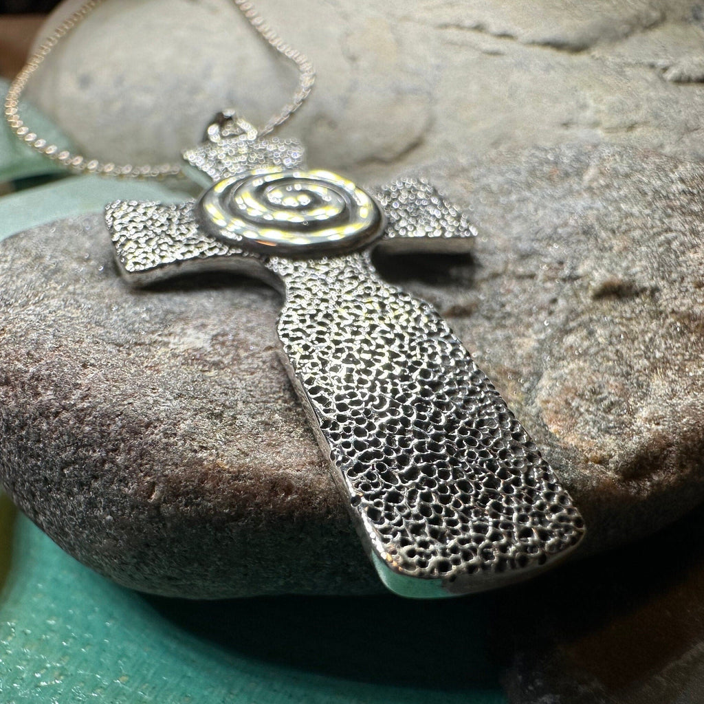Newgrange Celtic Cross Necklace