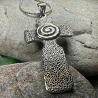 Newgrange Celtic Cross Necklace