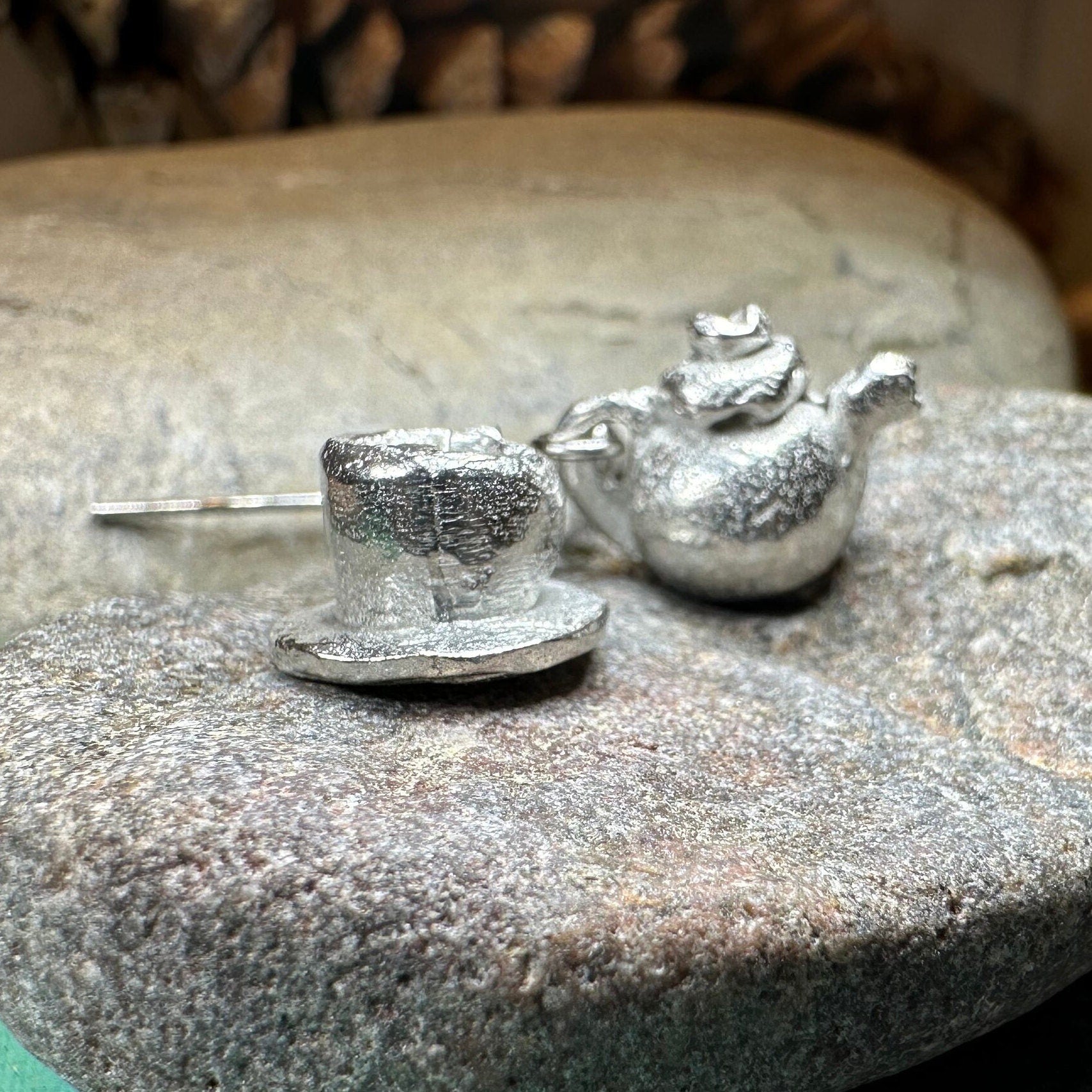 Spot O' Tea Teapot & Cup Earrings