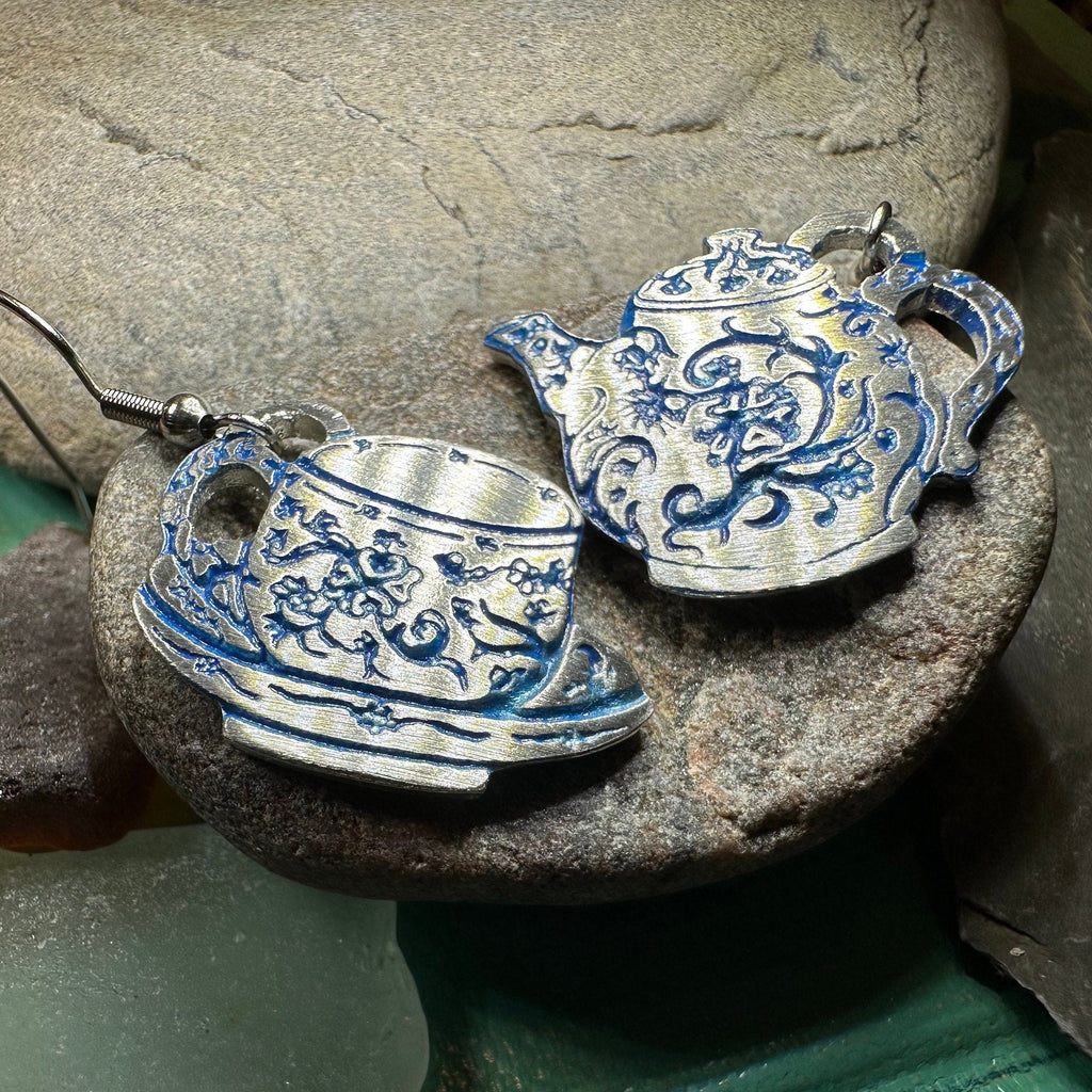 Old Fashioned Teapot & Cup Earrings