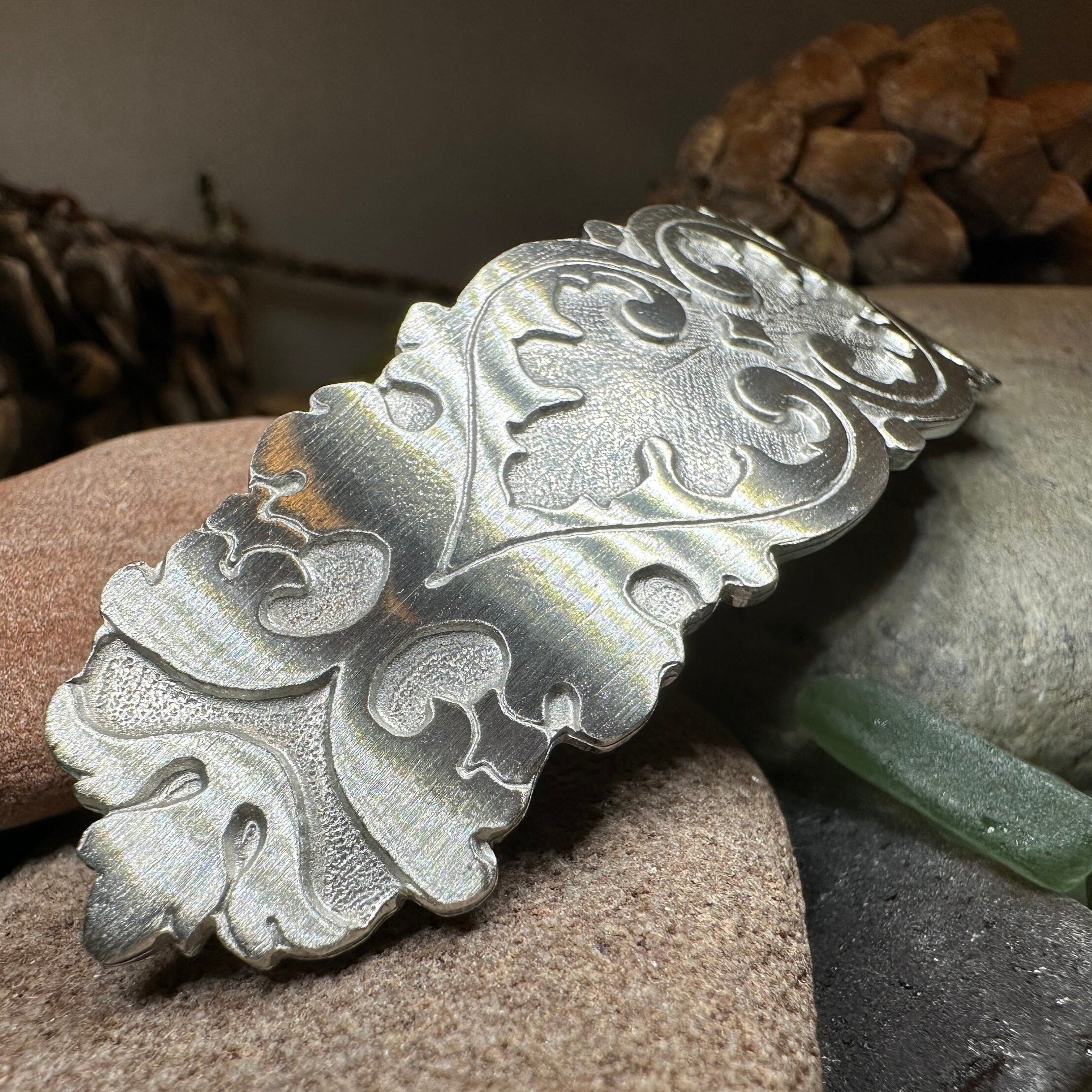 Seafoam Celtic Hair Clip