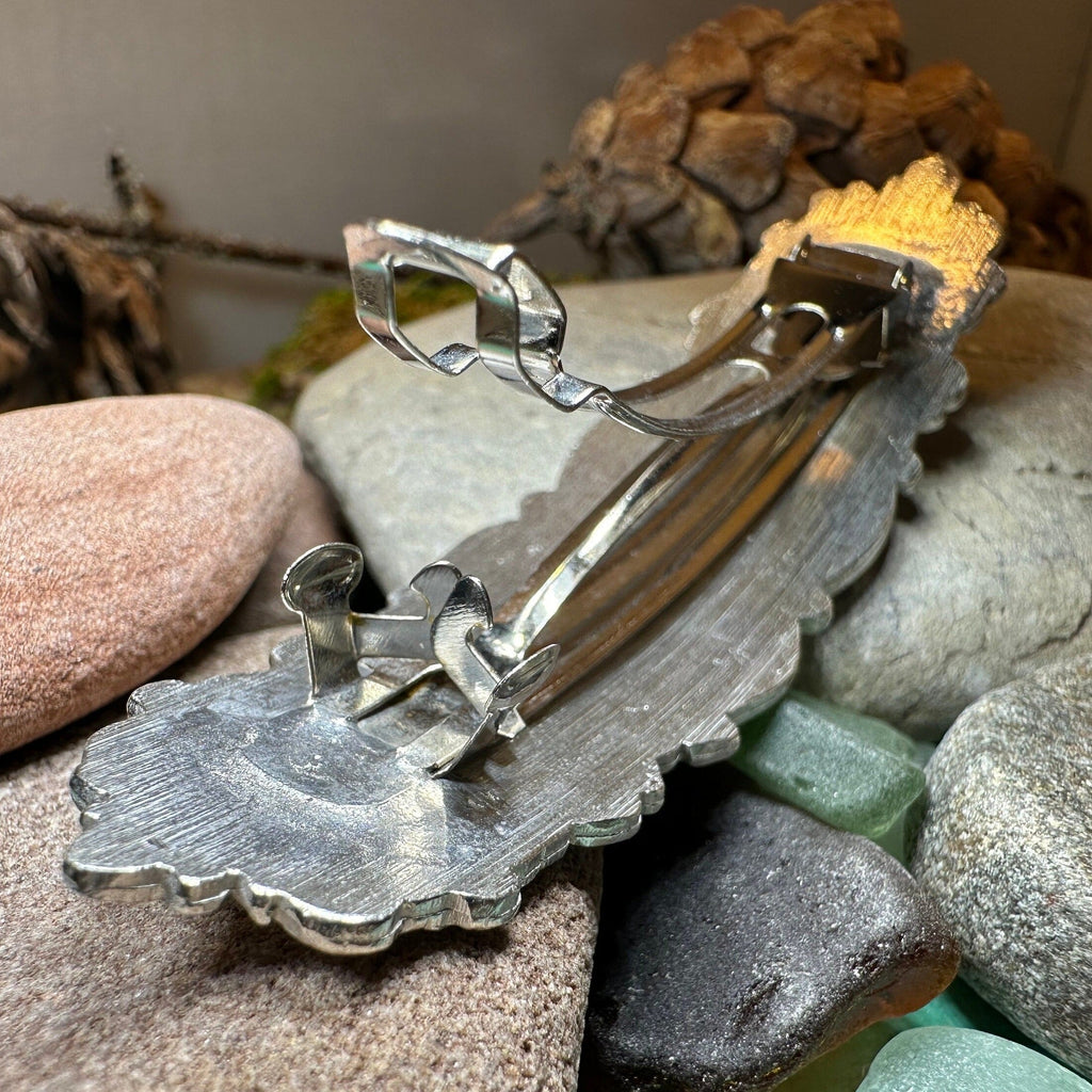 Seafoam Celtic Hair Clip