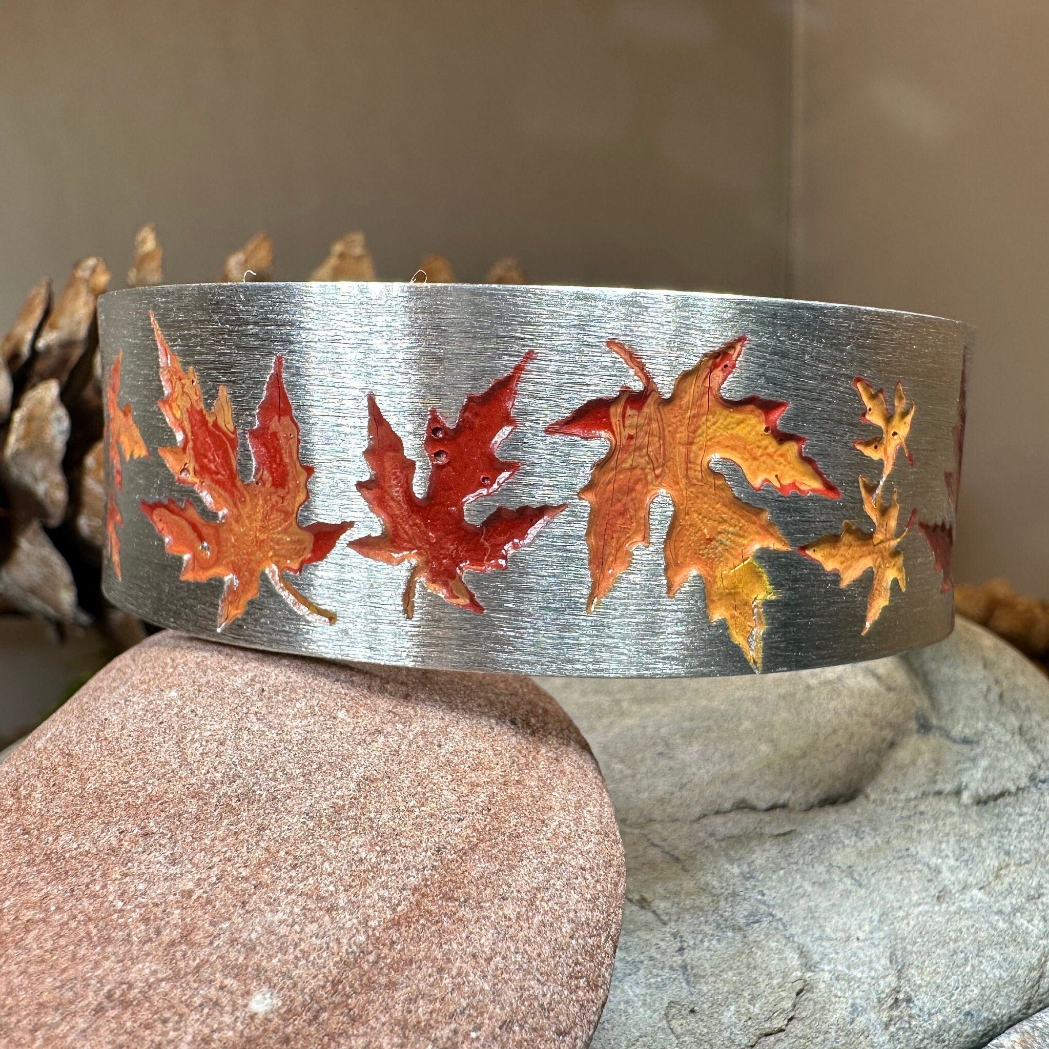 Leaf Peeping Maple Leaves Bracelet