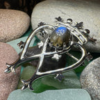 Labradorite Scottish Luckenbooth Brooch