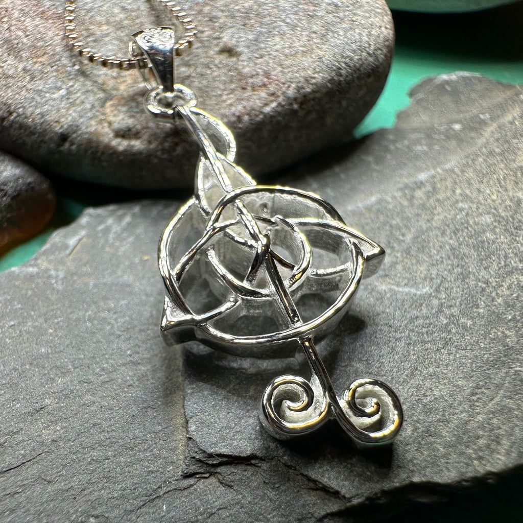 Celtic Music Note Necklace