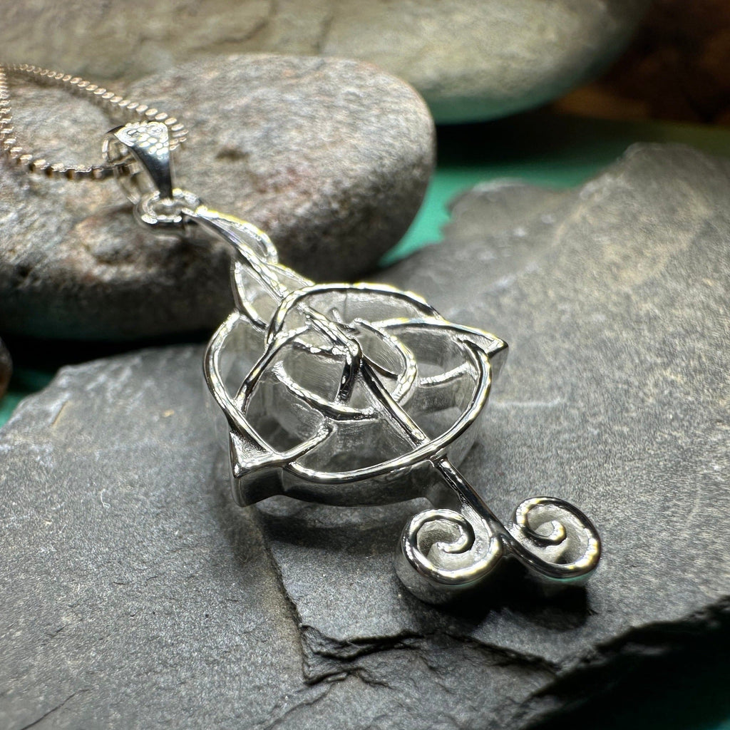 Celtic Music Note Necklace