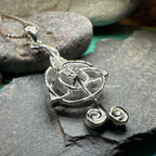 Celtic Music Note Necklace