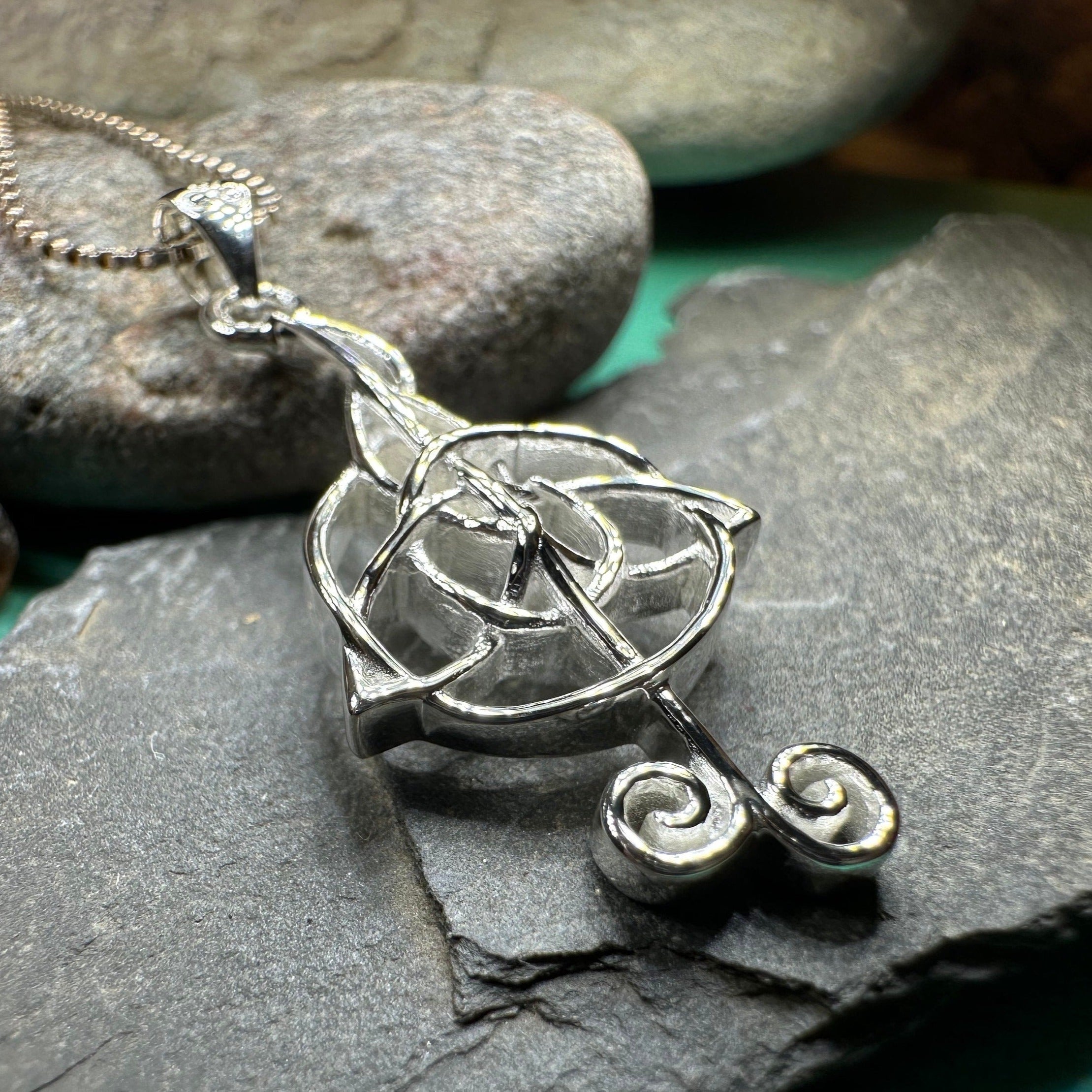 Celtic Music Note Necklace