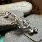 Celtic Music Note Necklace