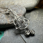 Celtic Music Note Necklace