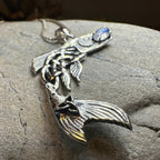 Irish Salmon of Knowledge Moonstone Necklace