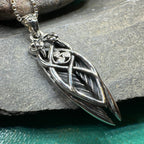 Art Deco Children of Lir Swan Necklace