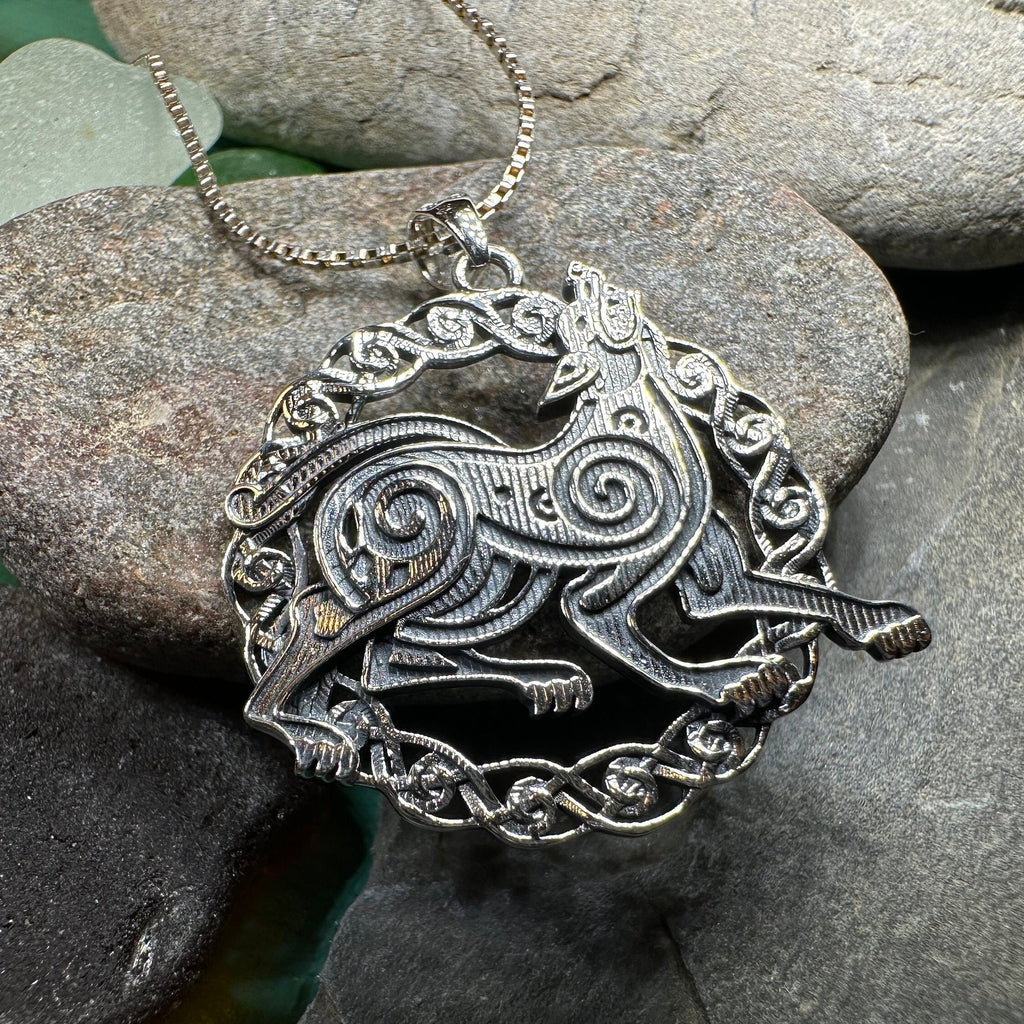 Pictish Celtic Dog Necklace