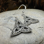 Celtic Knot Marcasite Earrings