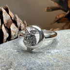 October Moon Owl Ring