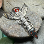 Caduceus Phoenix Necklace