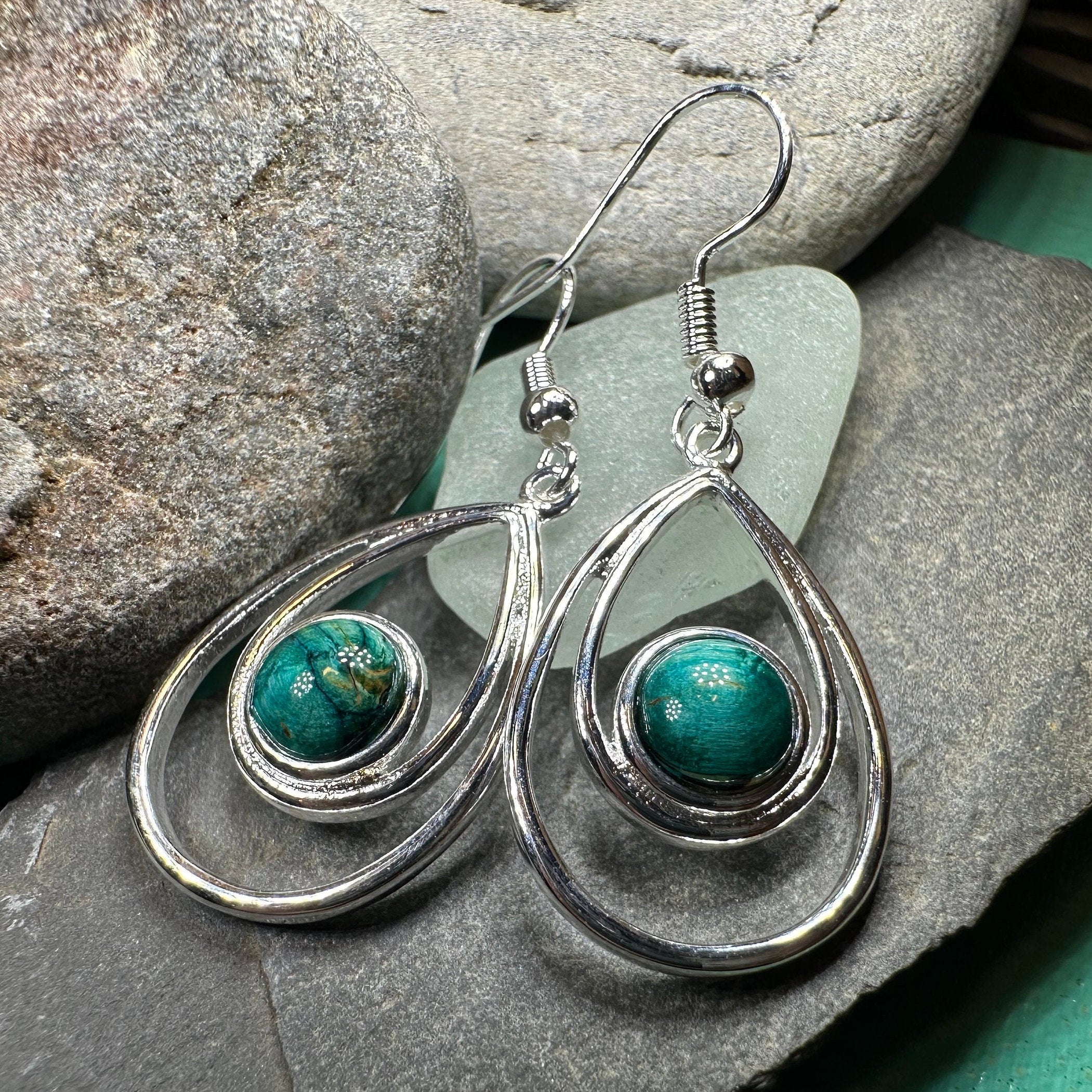 Heathergems Scottish Celtic Drop Earrings