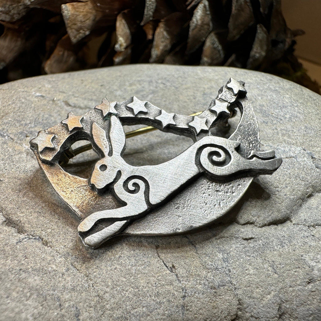 Moonleap Celtic Rabbit Brooch