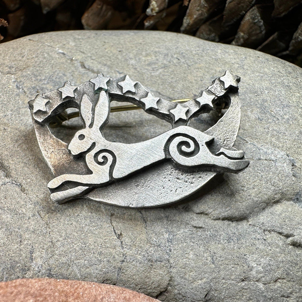 Moonleap Celtic Rabbit Brooch