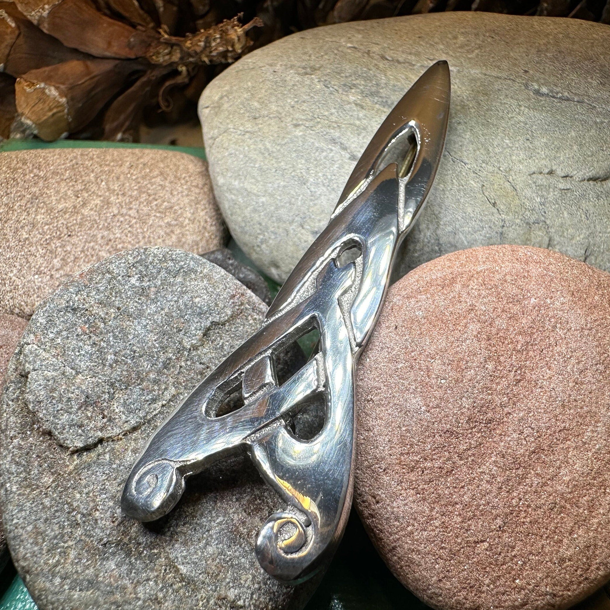 Modern Celtic Kilt Pin