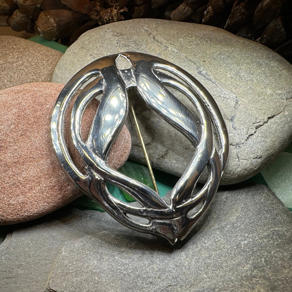 Celtic Knot Tartan Brooch