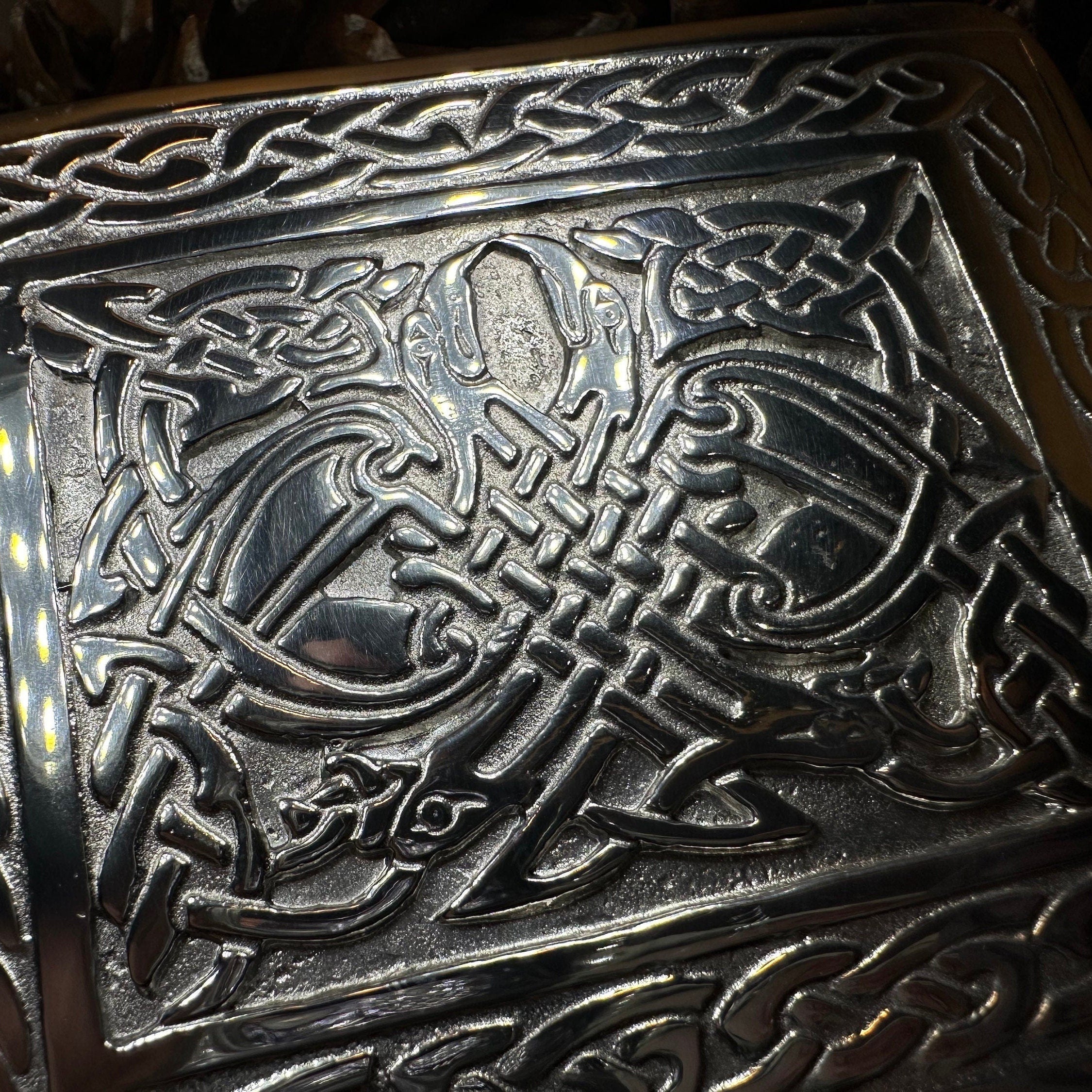 Celtic Birds Kilt Belt Buckle