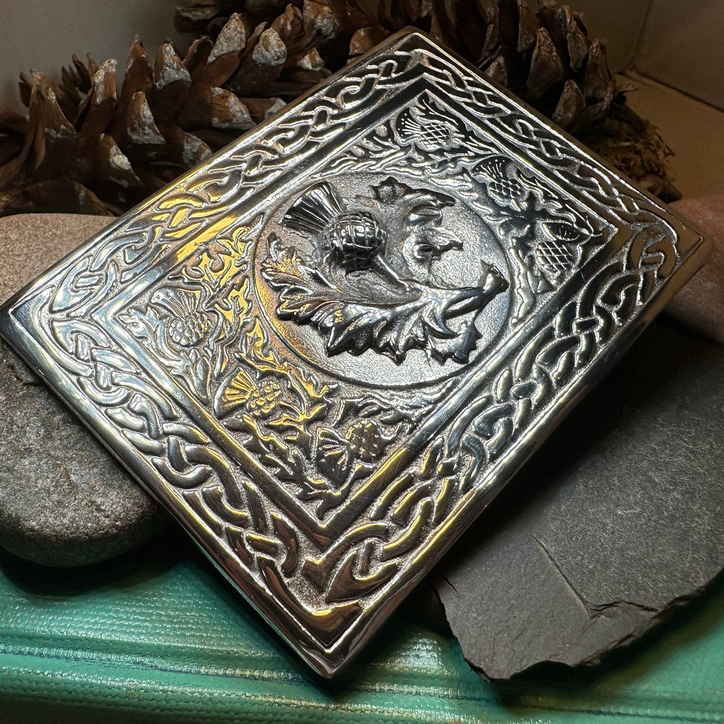 Scottish Thistle Kilt Belt Buckle
