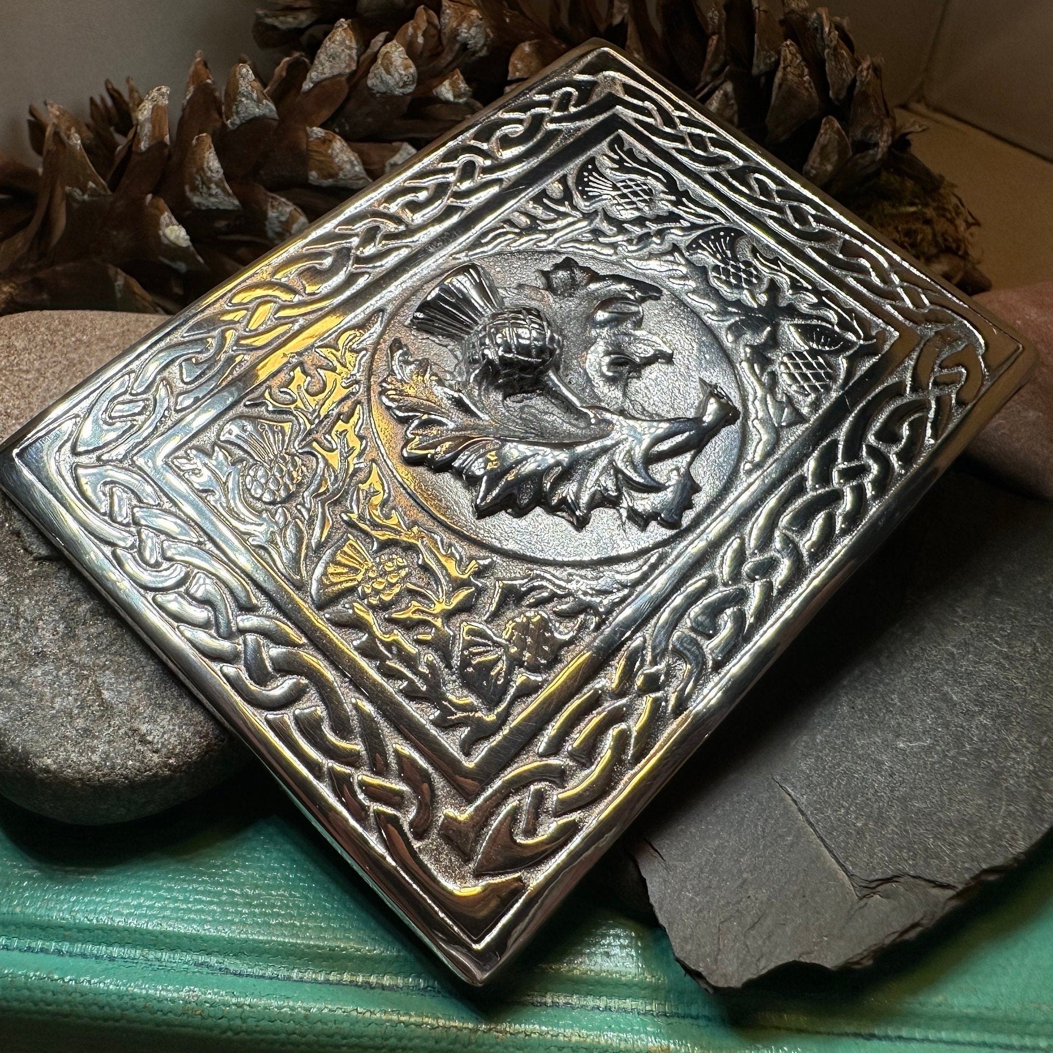 Scottish Thistle Kilt Belt Buckle