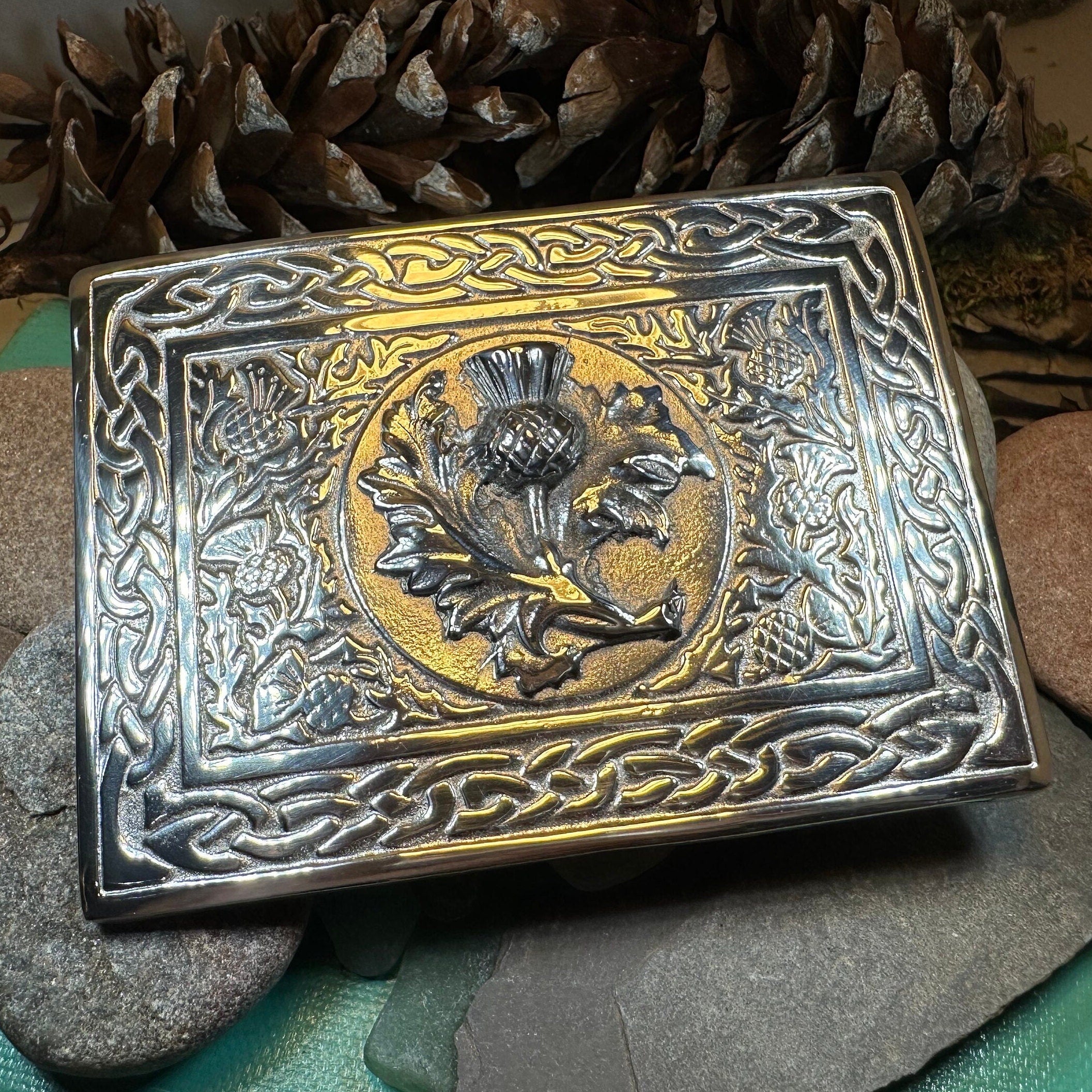 Scottish Thistle Kilt Belt Buckle