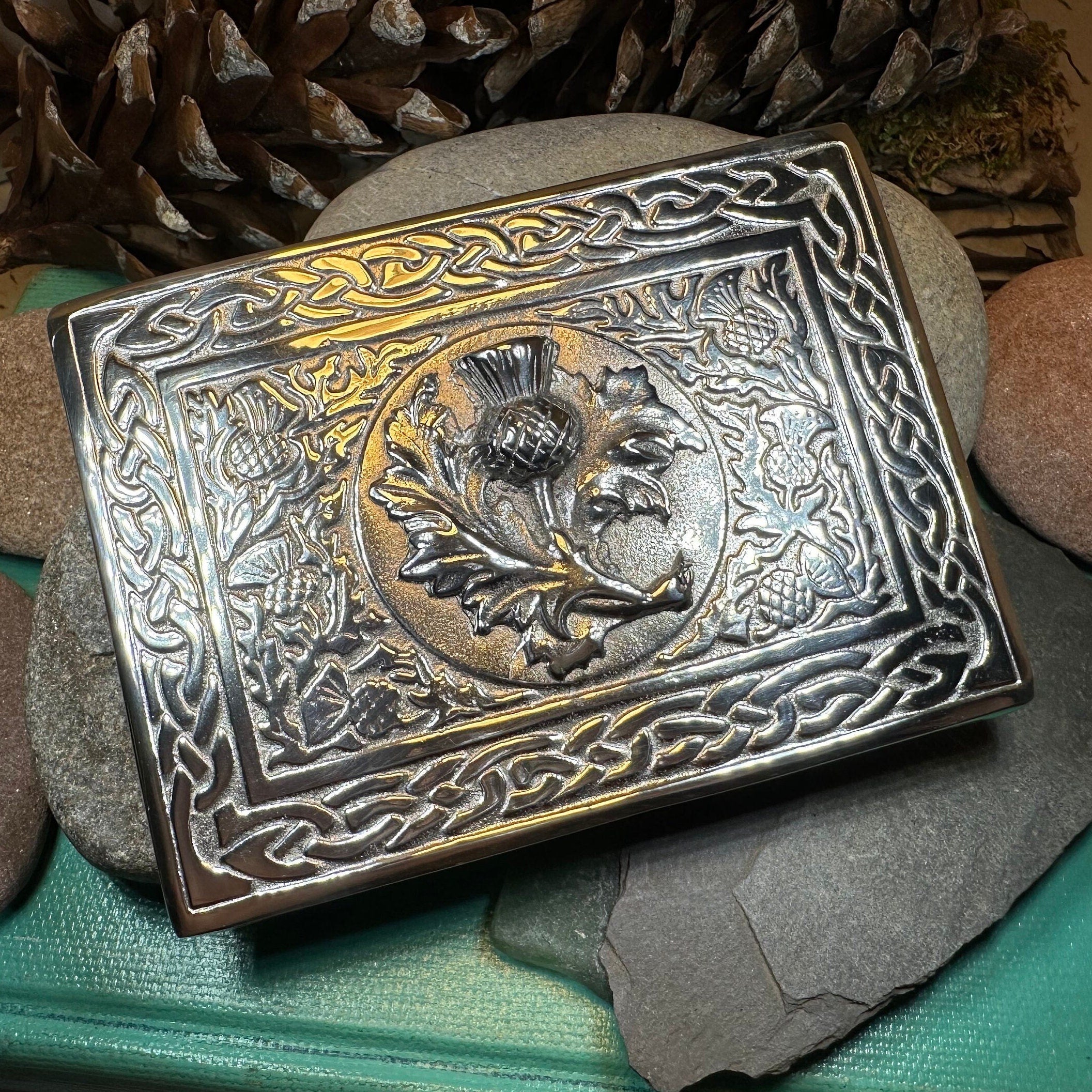 Scottish Thistle Kilt Belt Buckle
