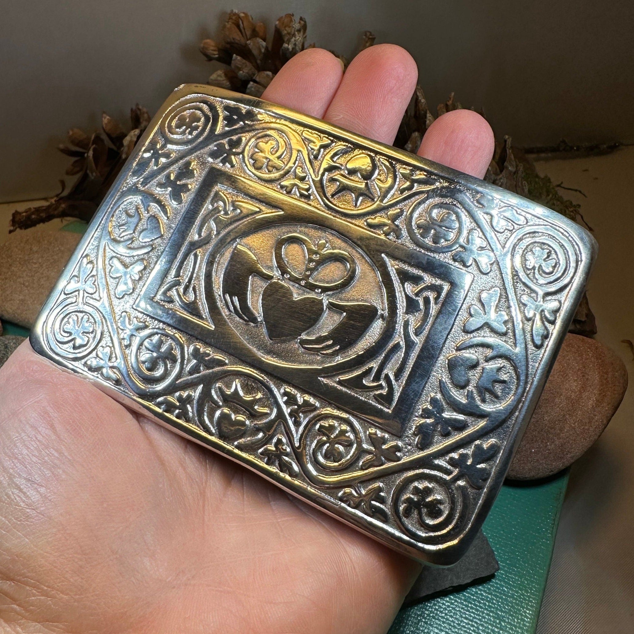 Irish Claddagh Kilt Belt Buckle