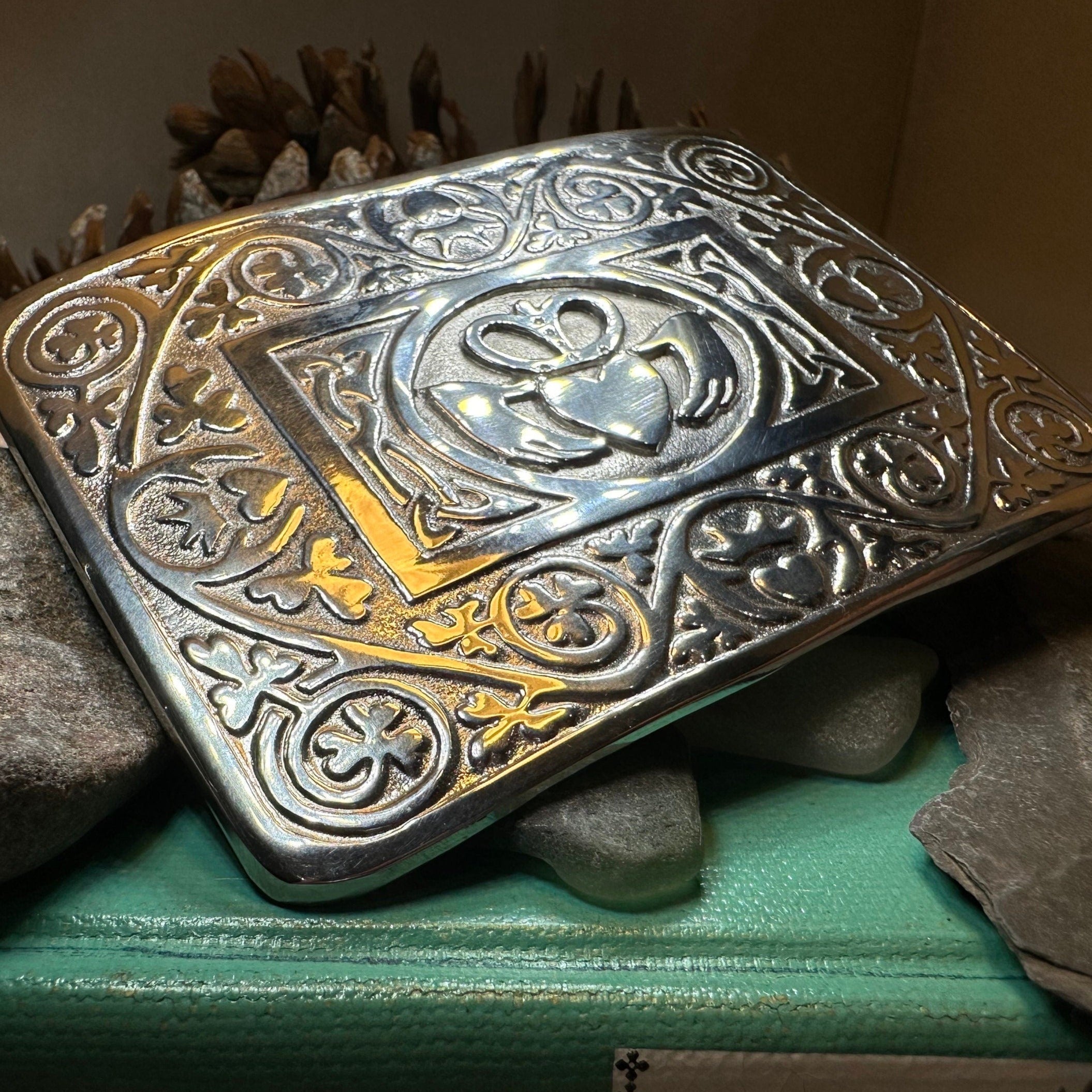 Irish Claddagh Kilt Belt Buckle